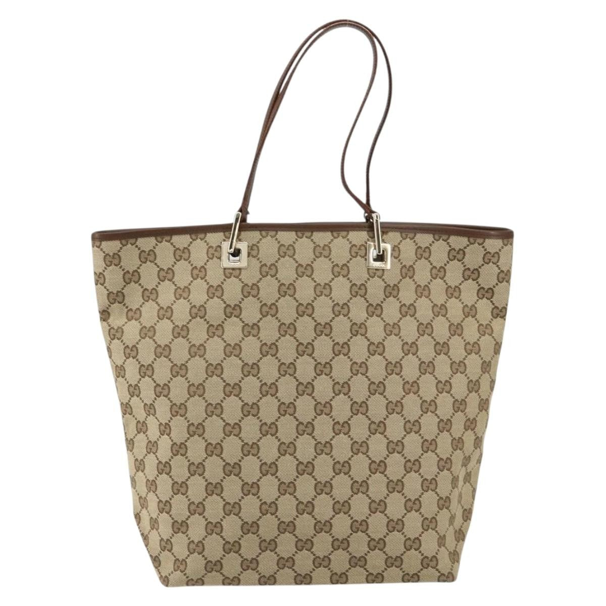 Gucci Vintage Bucket Shopping Tote GG Canvas