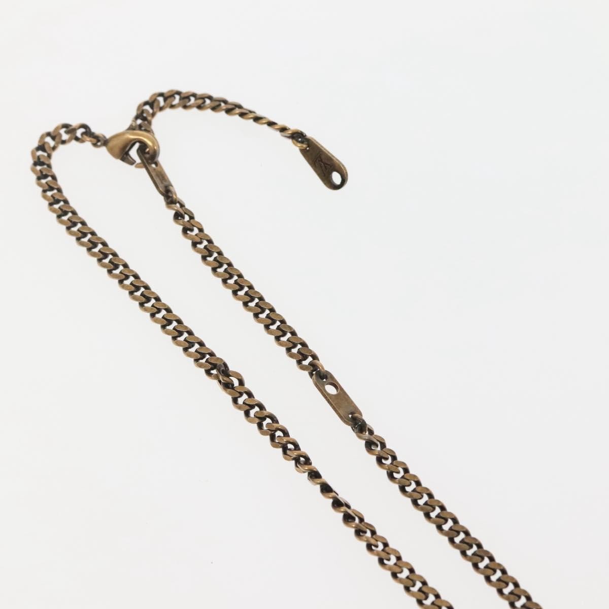 Louis Vuitton LV Wood Pendant Necklace Metal