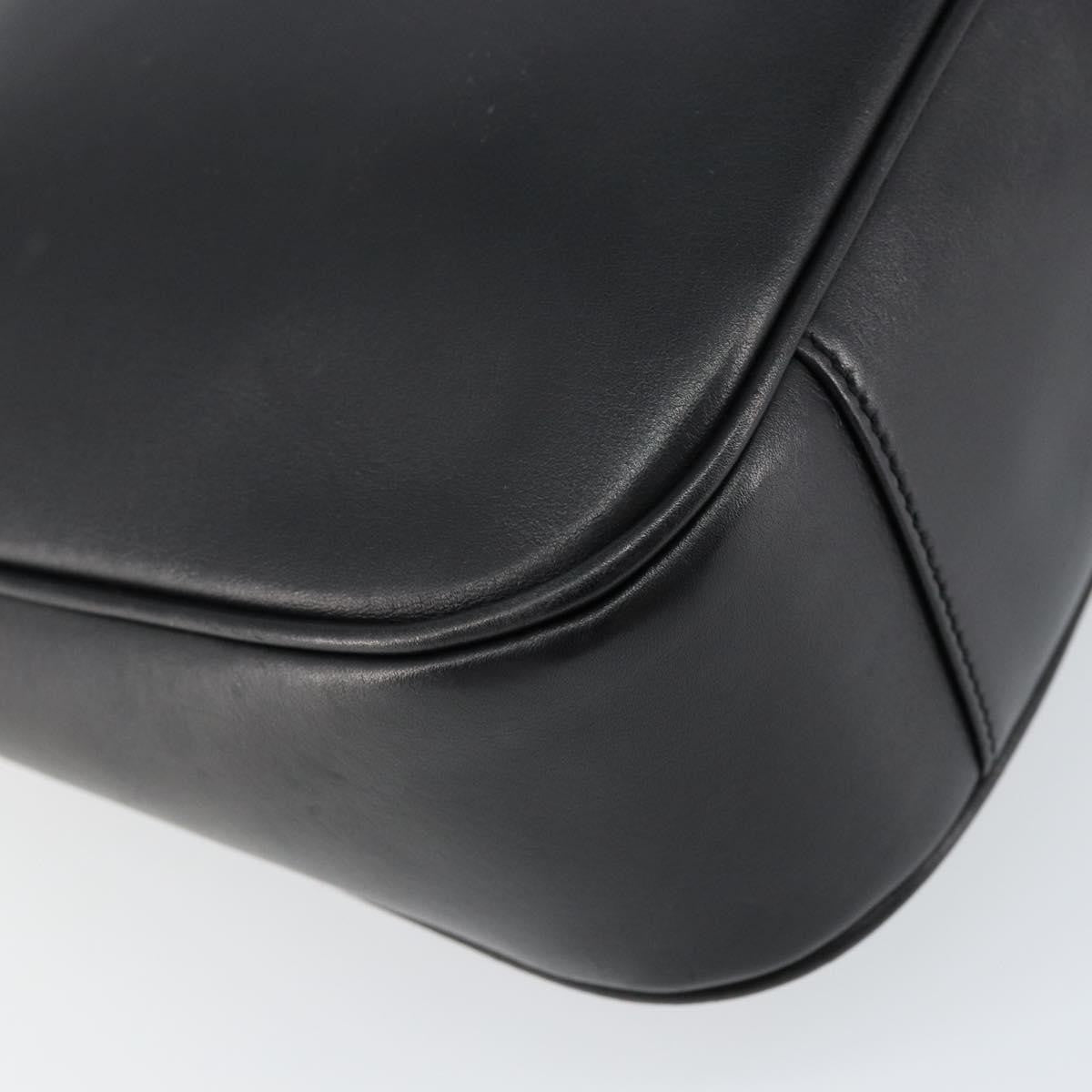 Gucci Vintage Bamboo Handle Open Hobo Leather