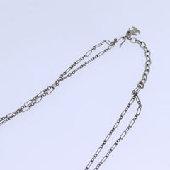 Chanel Camellia CC Long Necklace Metal with Faux Pearls