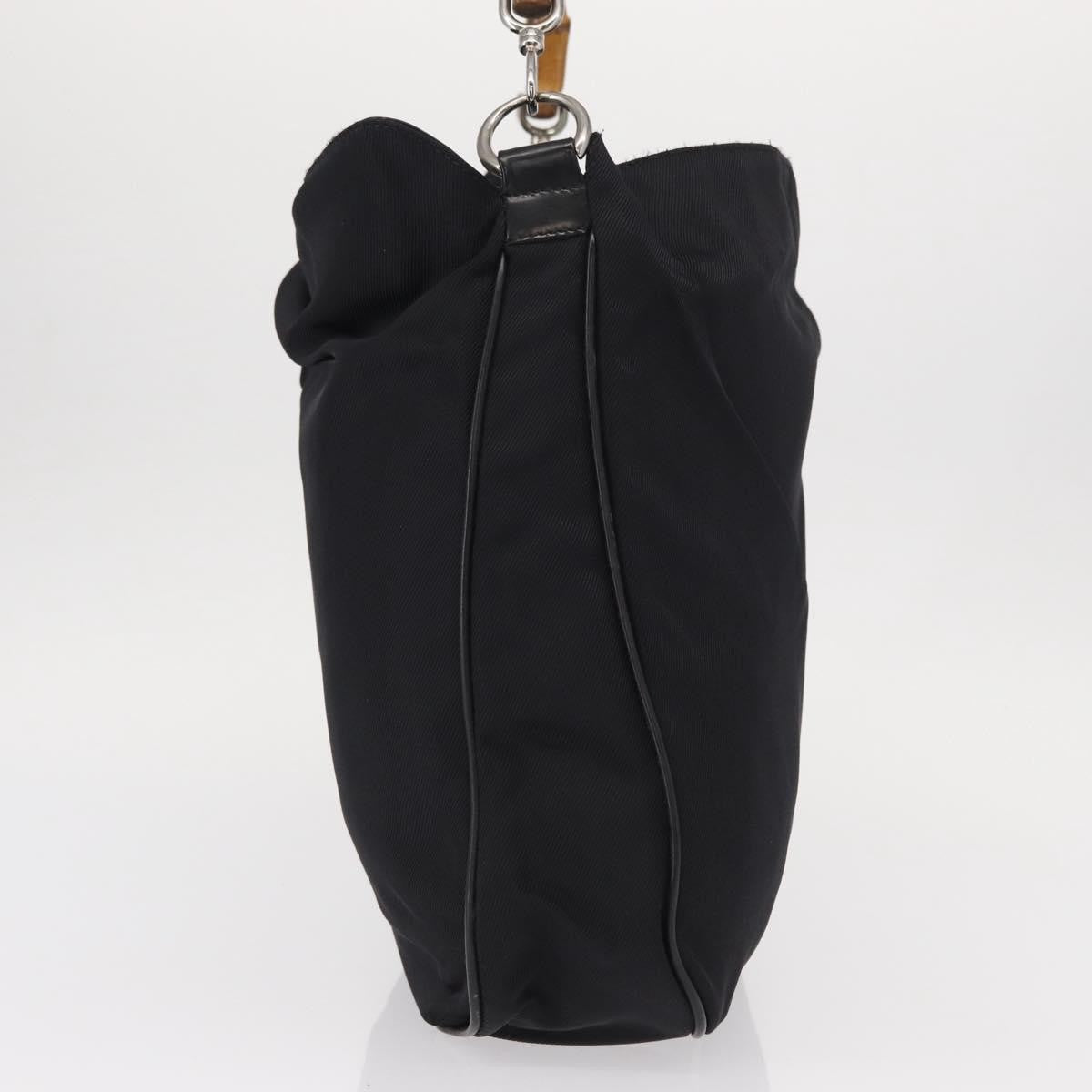 Gucci Vintage Bamboo Shoulder Bag Nylon