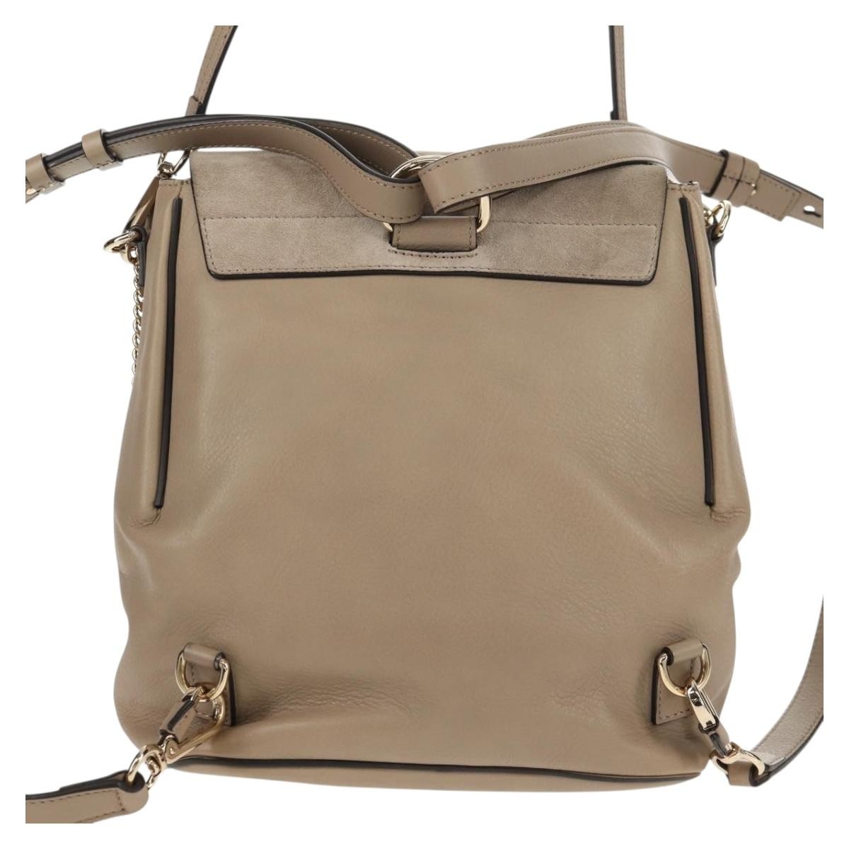 Chloe Faye Backpack Leather and Suede