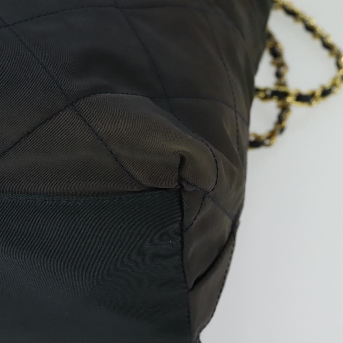 Prada Chain Shoulder Bag Quilted Tessuto