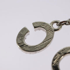 Christian Dior Bow CD Pendant Necklace Metal with Crystal