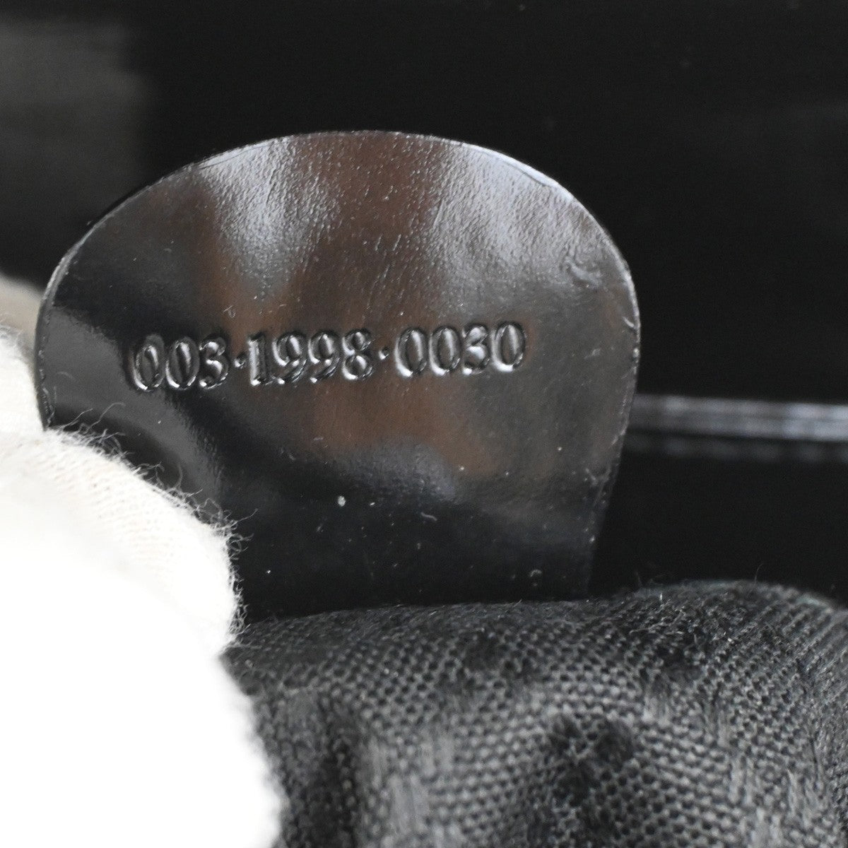 Gucci Vintage Bamboo Backpack Nylon and Patent Leather