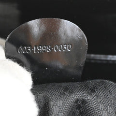 Gucci Vintage Bamboo Backpack Nylon and Patent Leather