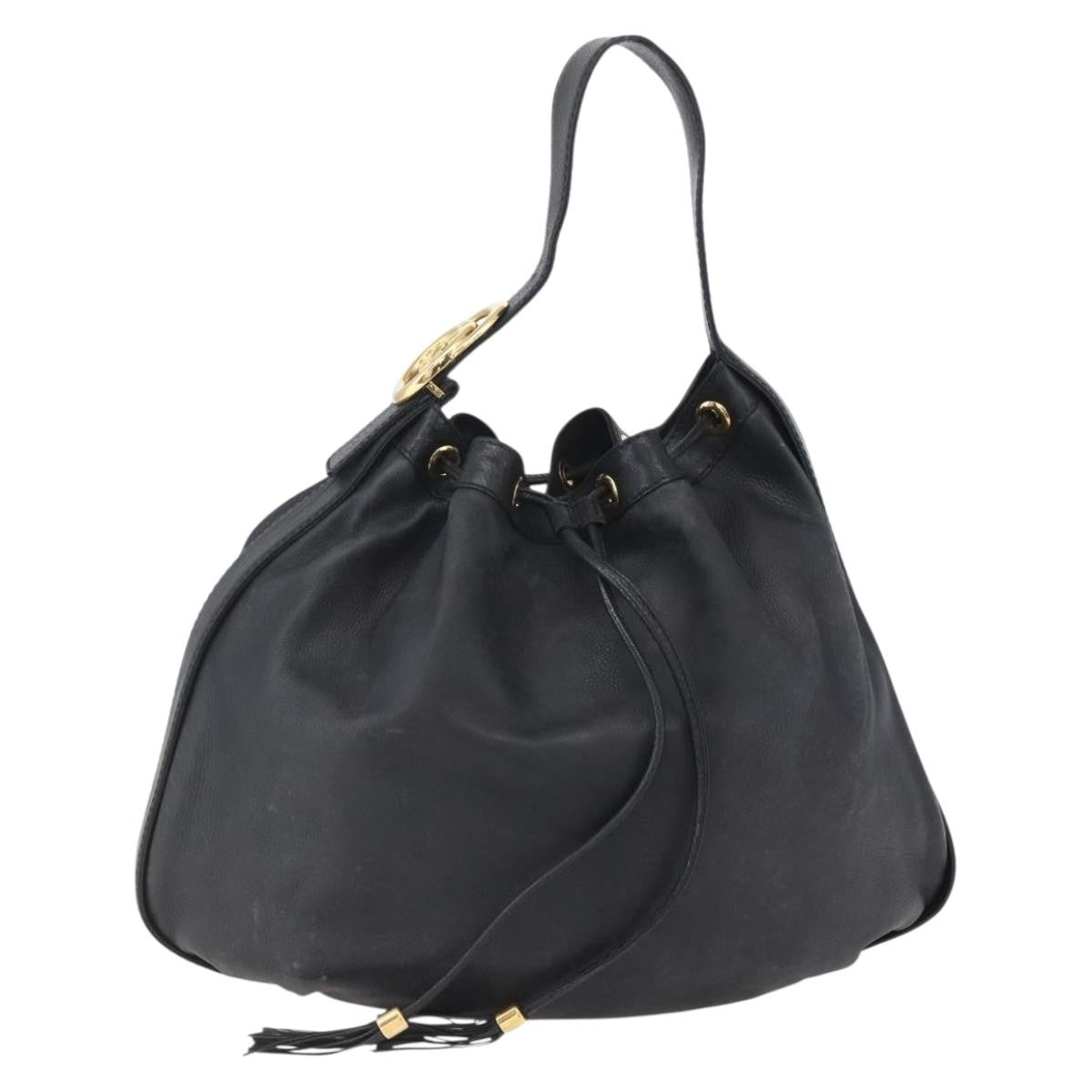Gucci Interlocking Icon Drawstring Hobo Leather