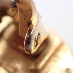 Chanel Vintage CC Round Button Clip-On Earrings Metal