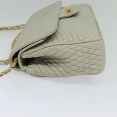Bally Vintage Chain Shoulder Bag Quilted Leather