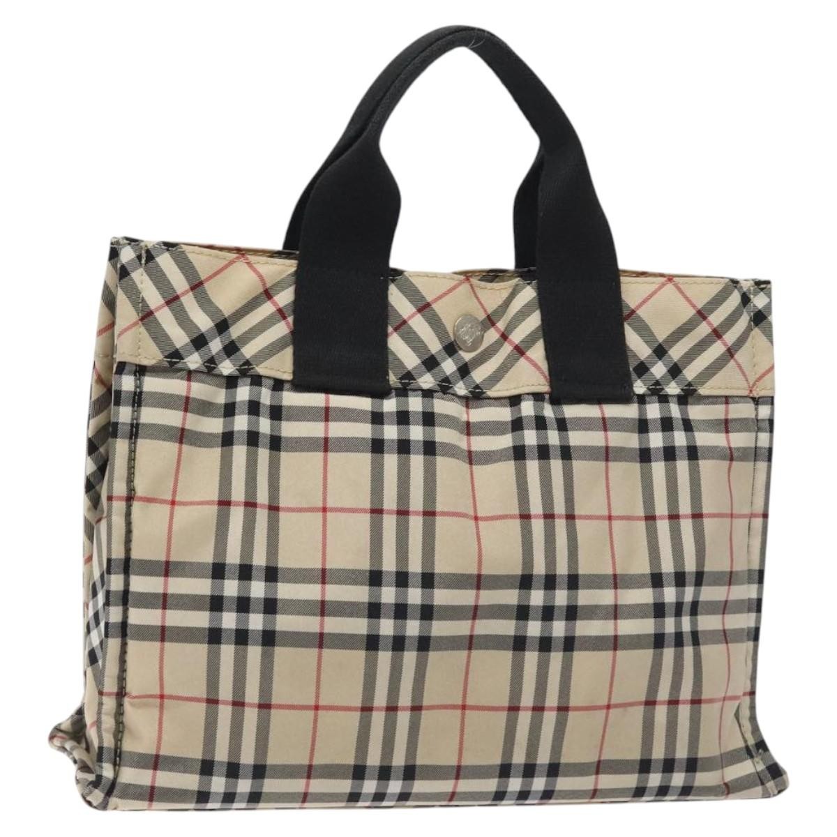 Burberry Nova Check Tote Nylon