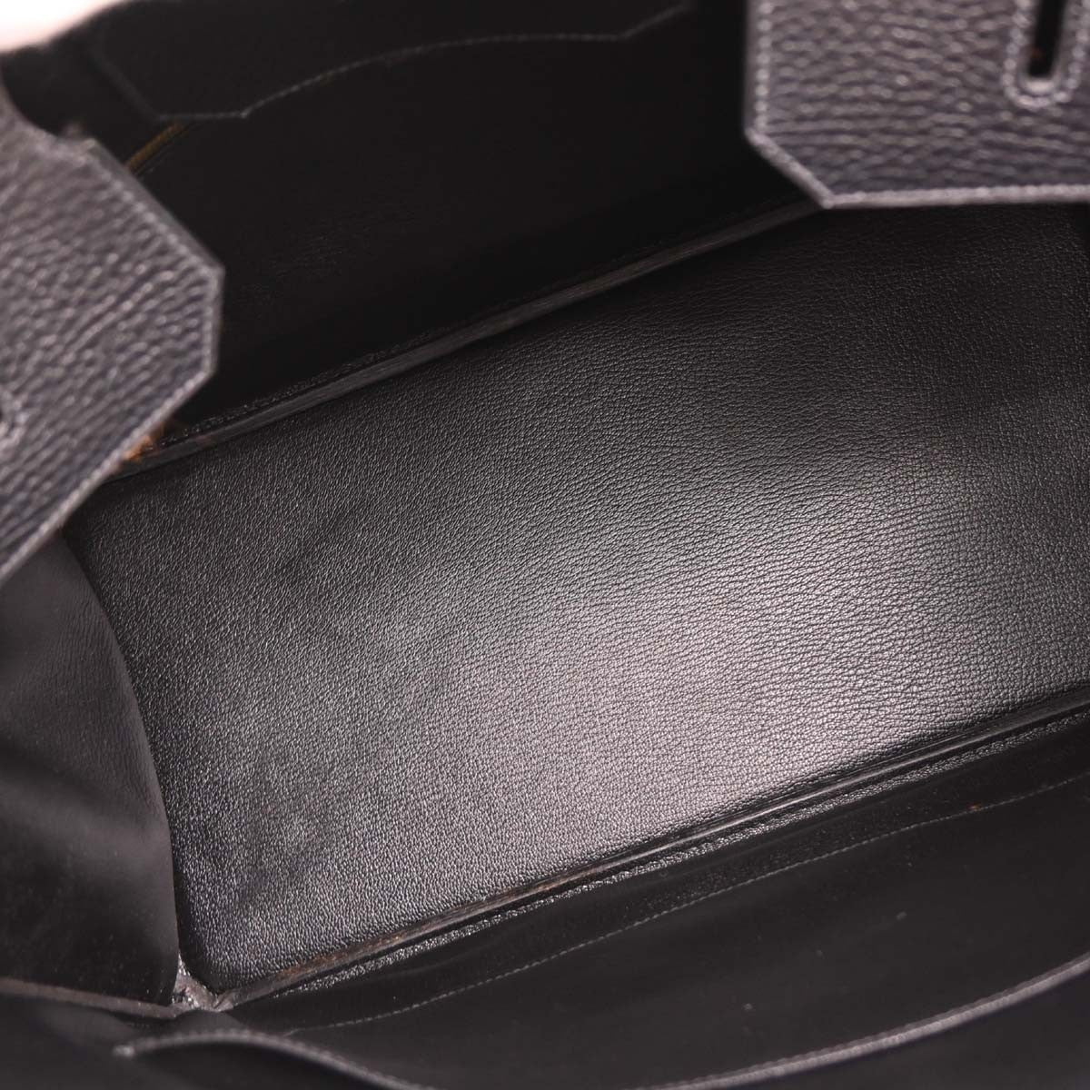 Hermes Birkin Handbag Black Ardennes with Gold Hardware