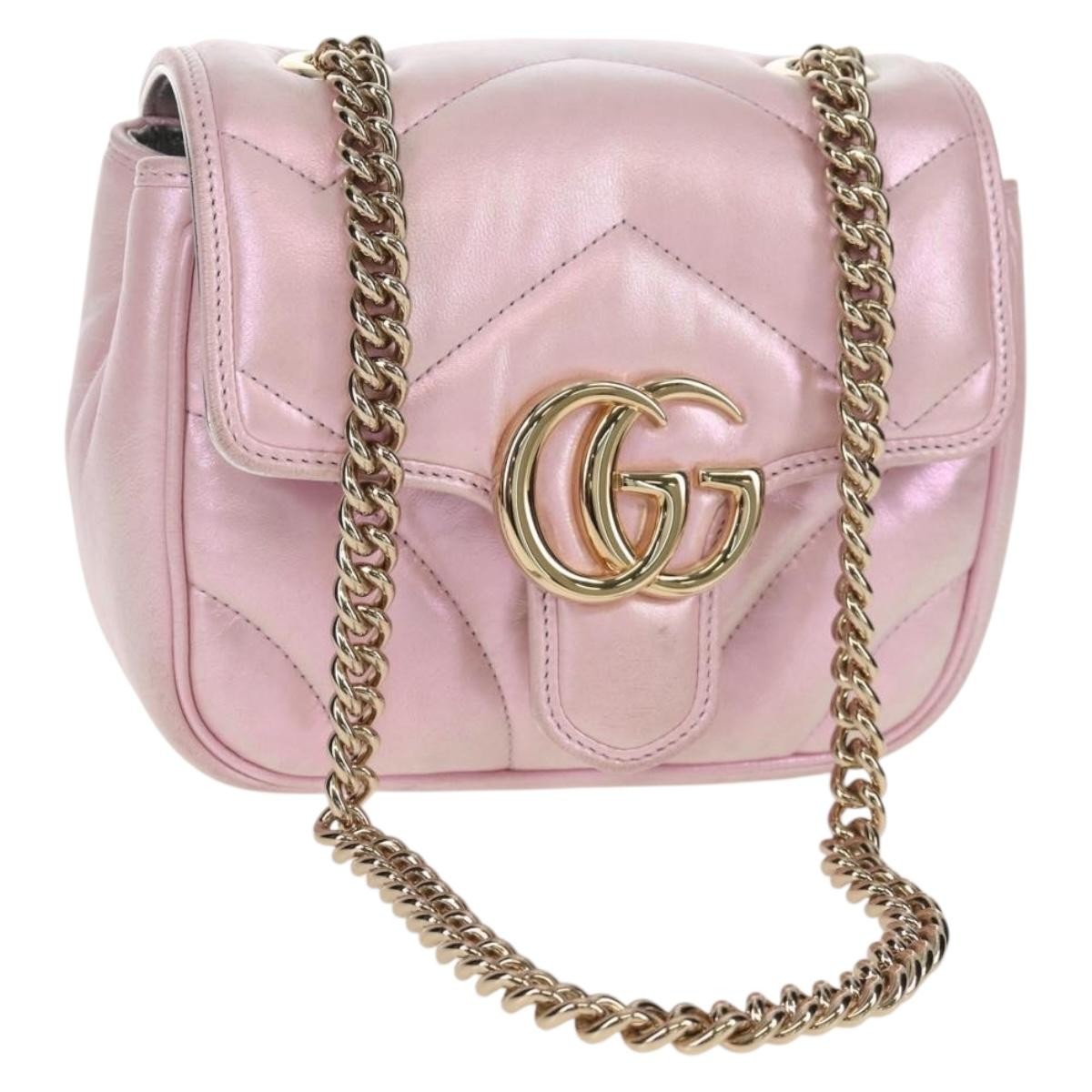 Gucci GG Marmont Square Flap Bag Matelasse Leather