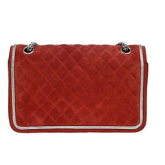 Chanel Reissue 2.55 Flap Bag Quilted Suede with Metallic Calfskin