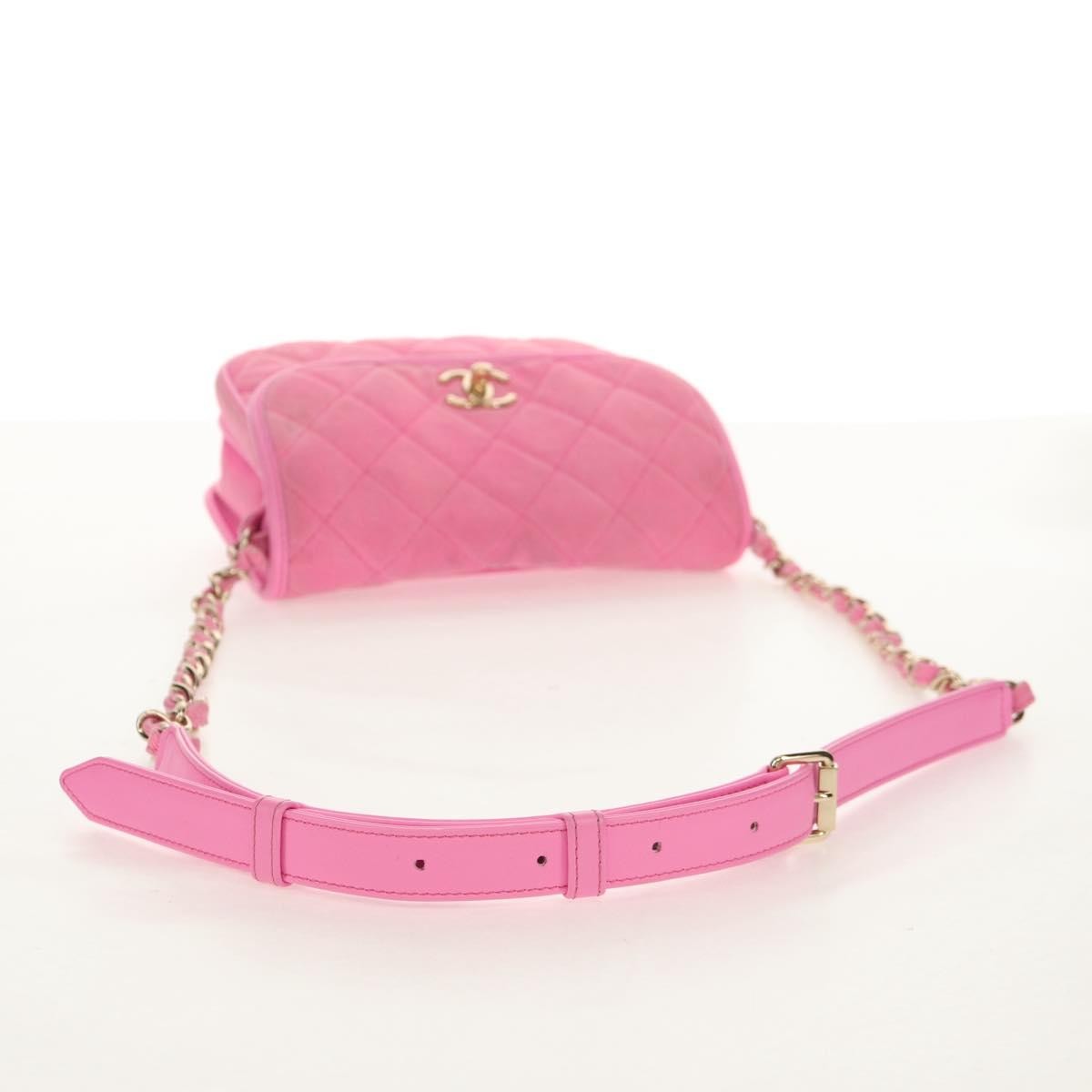 Chanel Flap Messenger Bag Quilted Denim