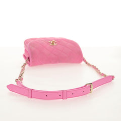 Chanel Flap Messenger Bag Quilted Denim