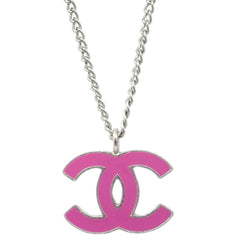 Chanel CC Pendant Necklace Metal