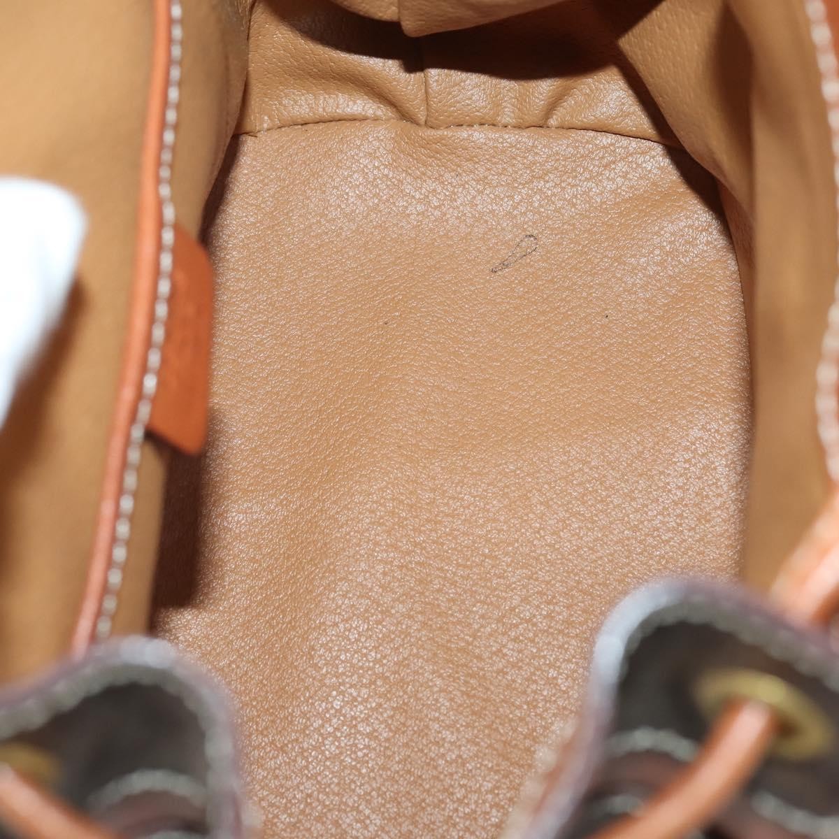 Celine Vintage Macadam Backpack Canvas and Leather