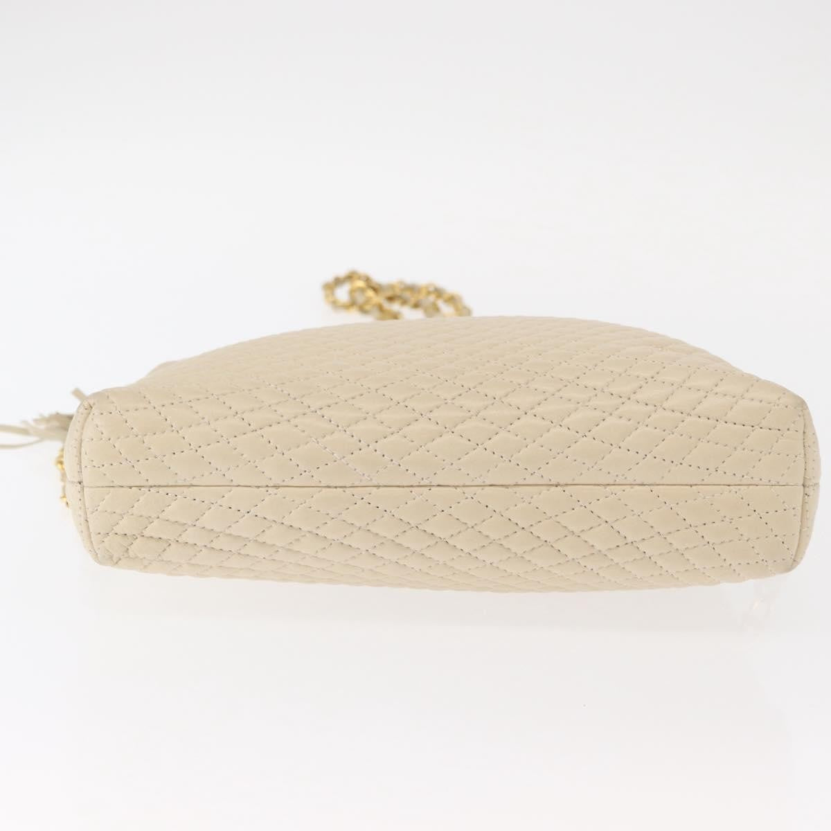 Bally Vintage Chain Shoulder Bag Quilted Leather