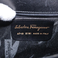 Salvatore Ferragamo Convertible Top Handle Bag Leather