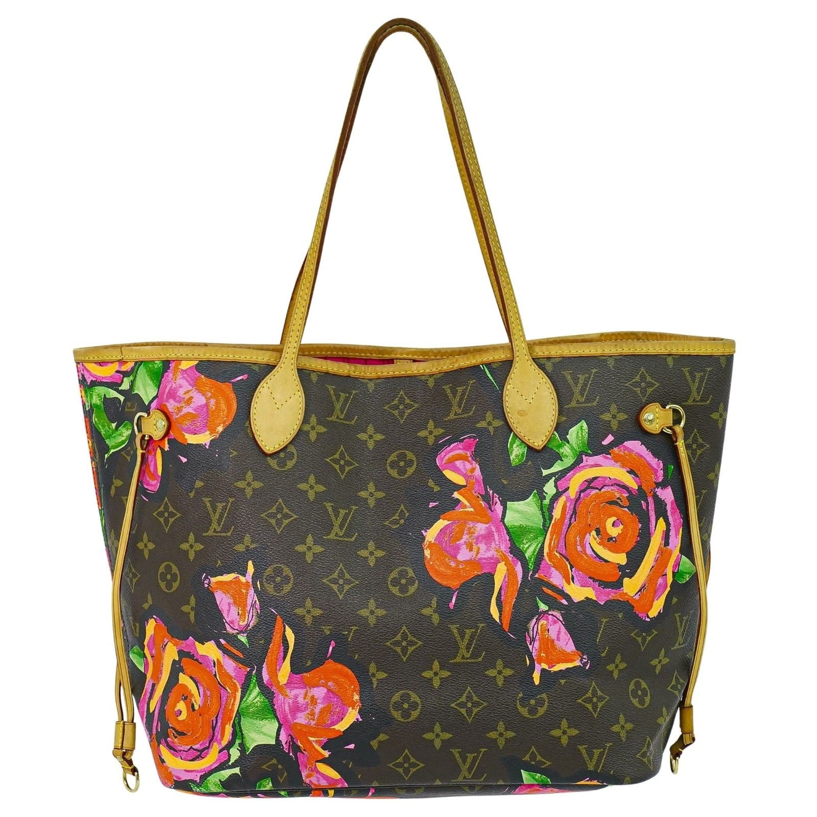 Louis Vuitton Neverfull Tote Limited Edition Monogram Roses