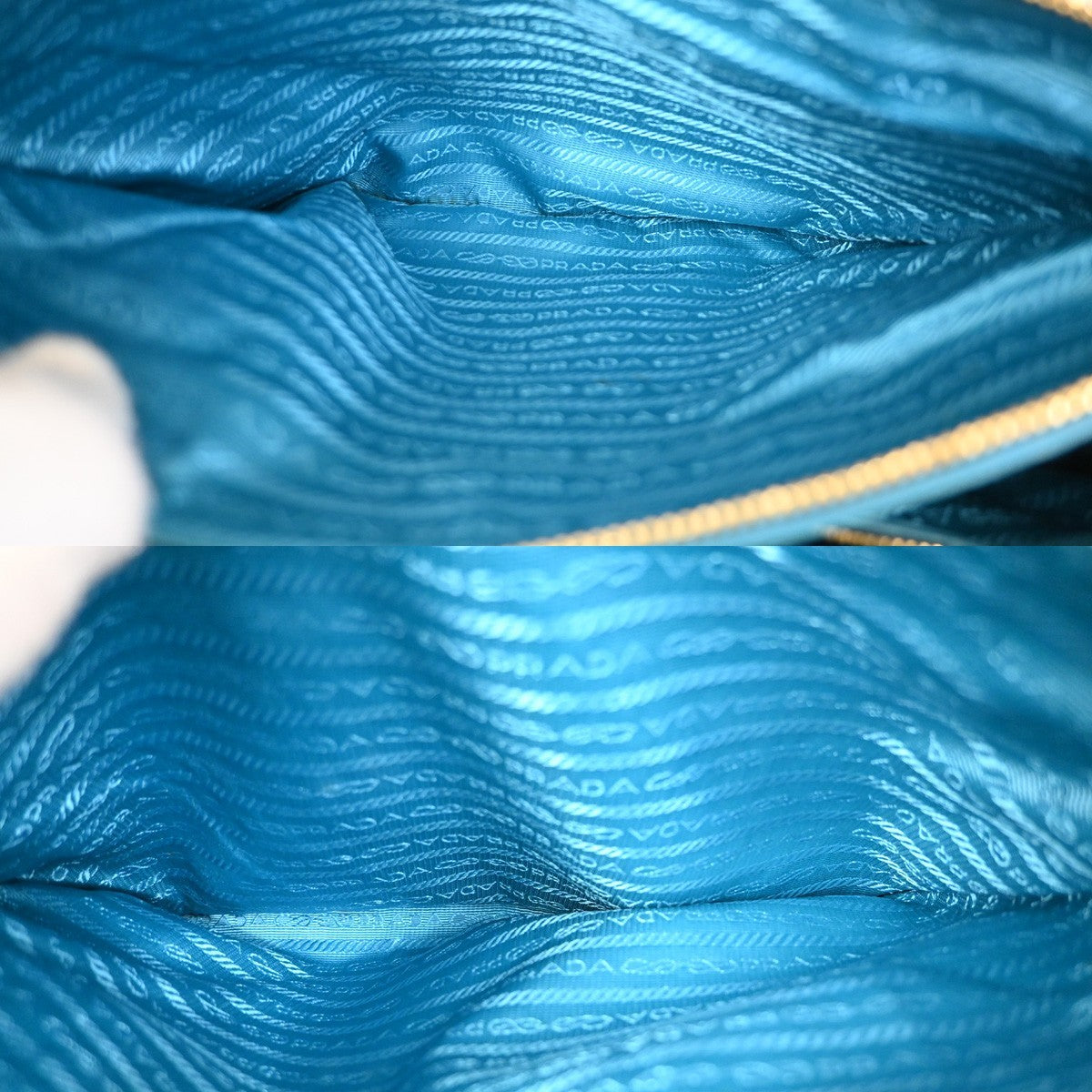 Prada Double Zip Lux Tote Saffiano Leather