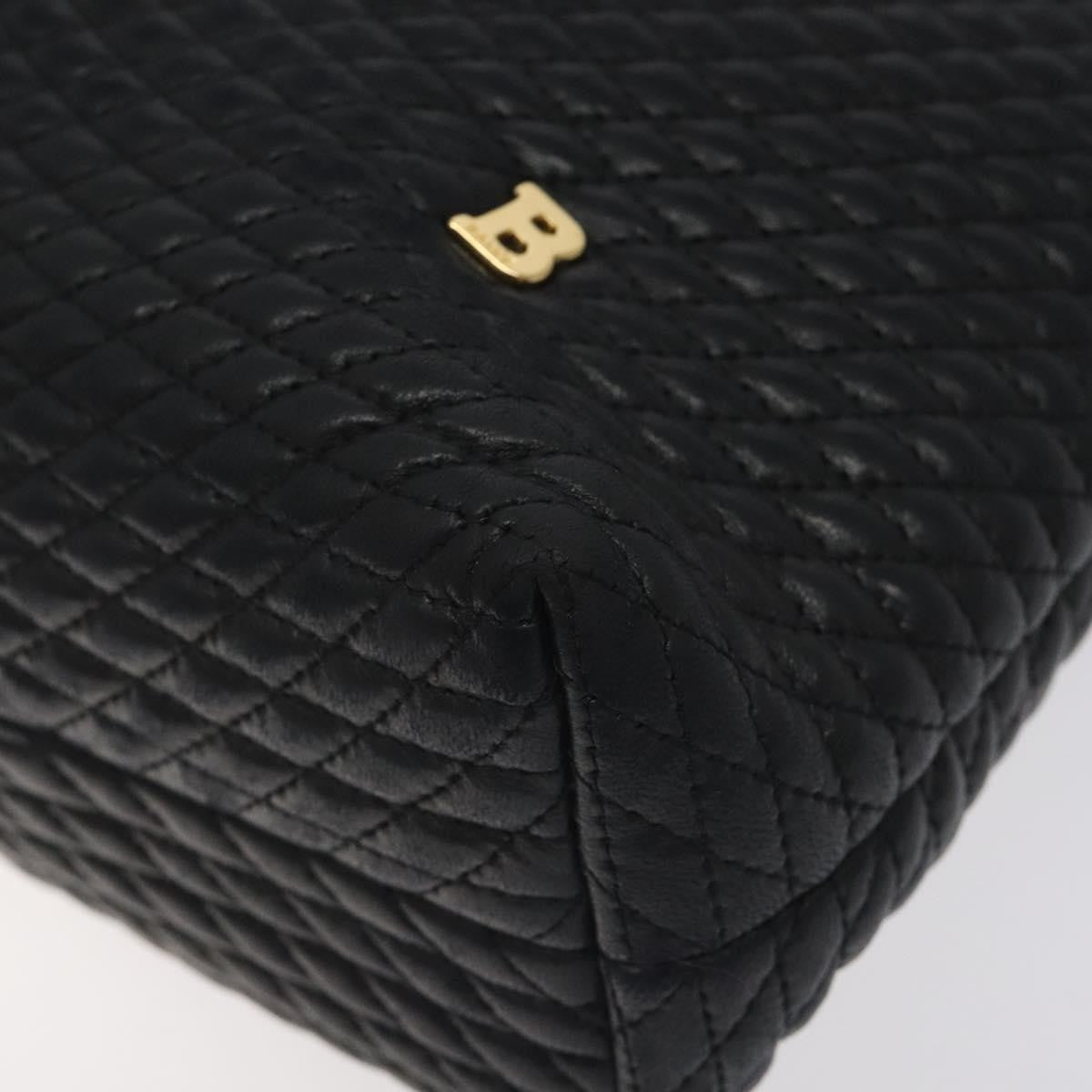 Bally Vintage Chain Shoulder Bag Quilted Leather