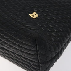 Bally Vintage Chain Shoulder Bag Quilted Leather