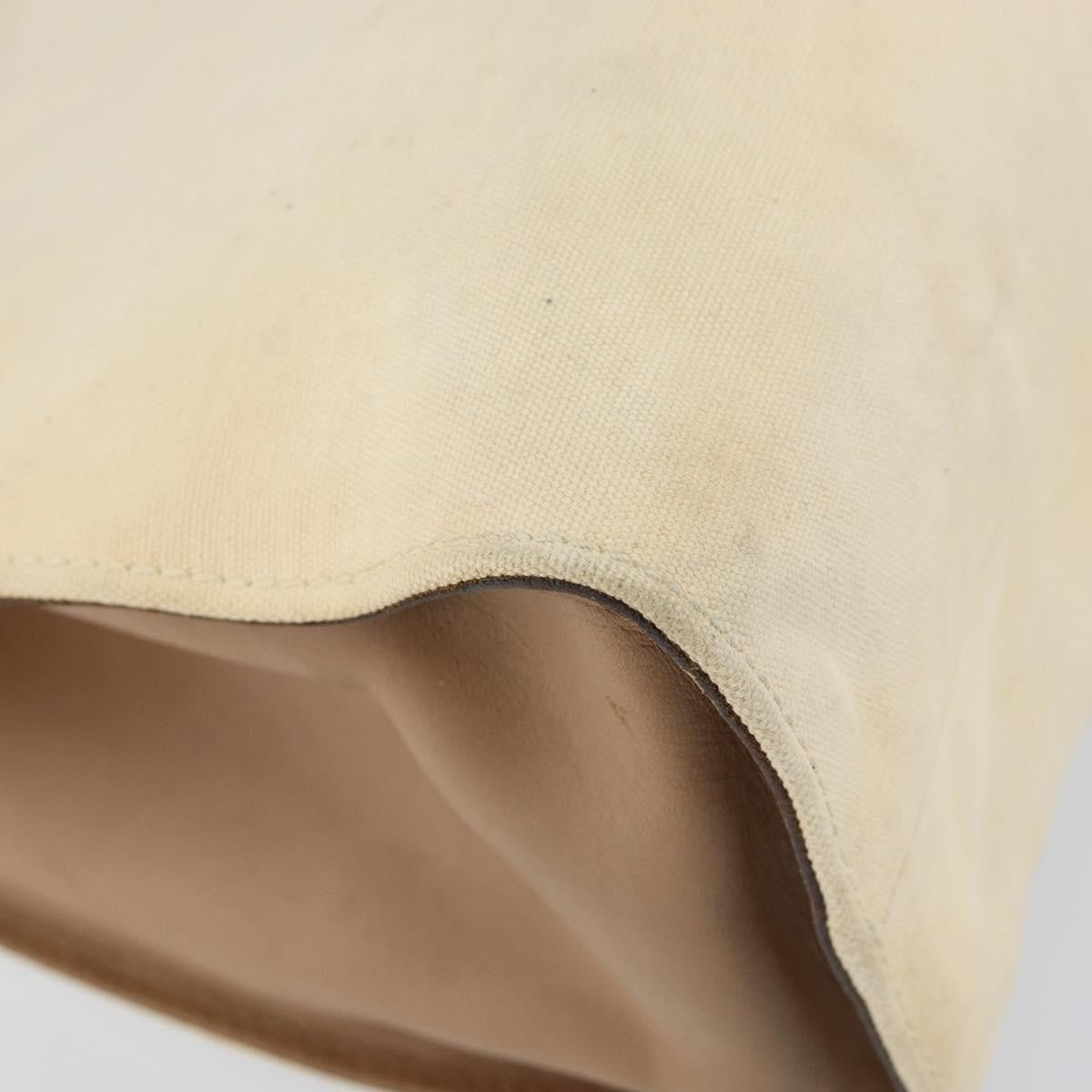 Gucci Bamboo Front Pocket Tote Canvas