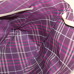 Burberry Nova Check Tote Leather