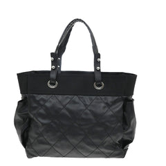 Chanel Biarritz Pocket Tote Quilted Coated Canvas