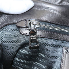 Prada Waves Chain Tote Leather and Tessuto