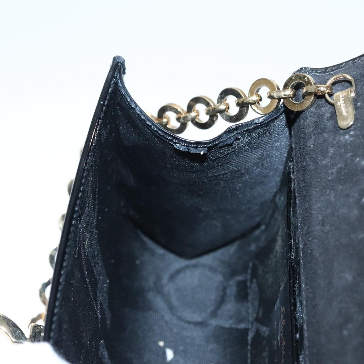 Salvatore Ferragamo Gancini Box Crossbody Bag Patent leather