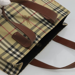 Burberry Top Handle Tote Haymarket Coated Canvas