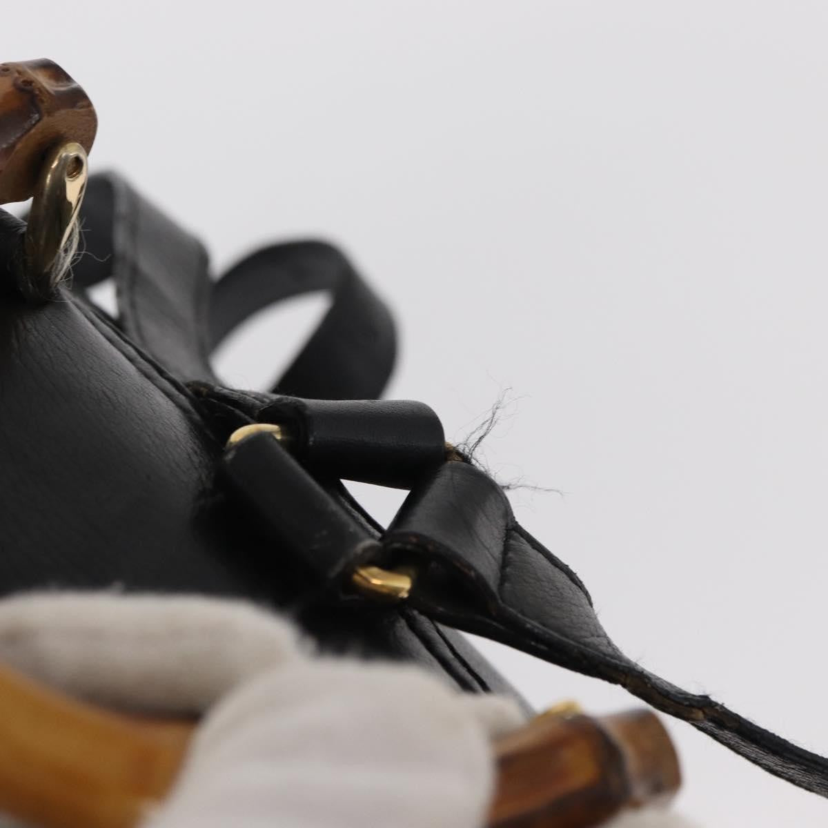 Gucci Vintage Bamboo Backpack Leather