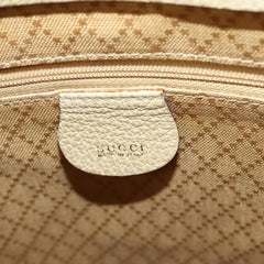 Gucci Vintage Bamboo Handle Bag Suede