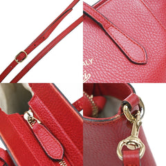 Gucci Swing Crossbody Bag Pebbled Leather