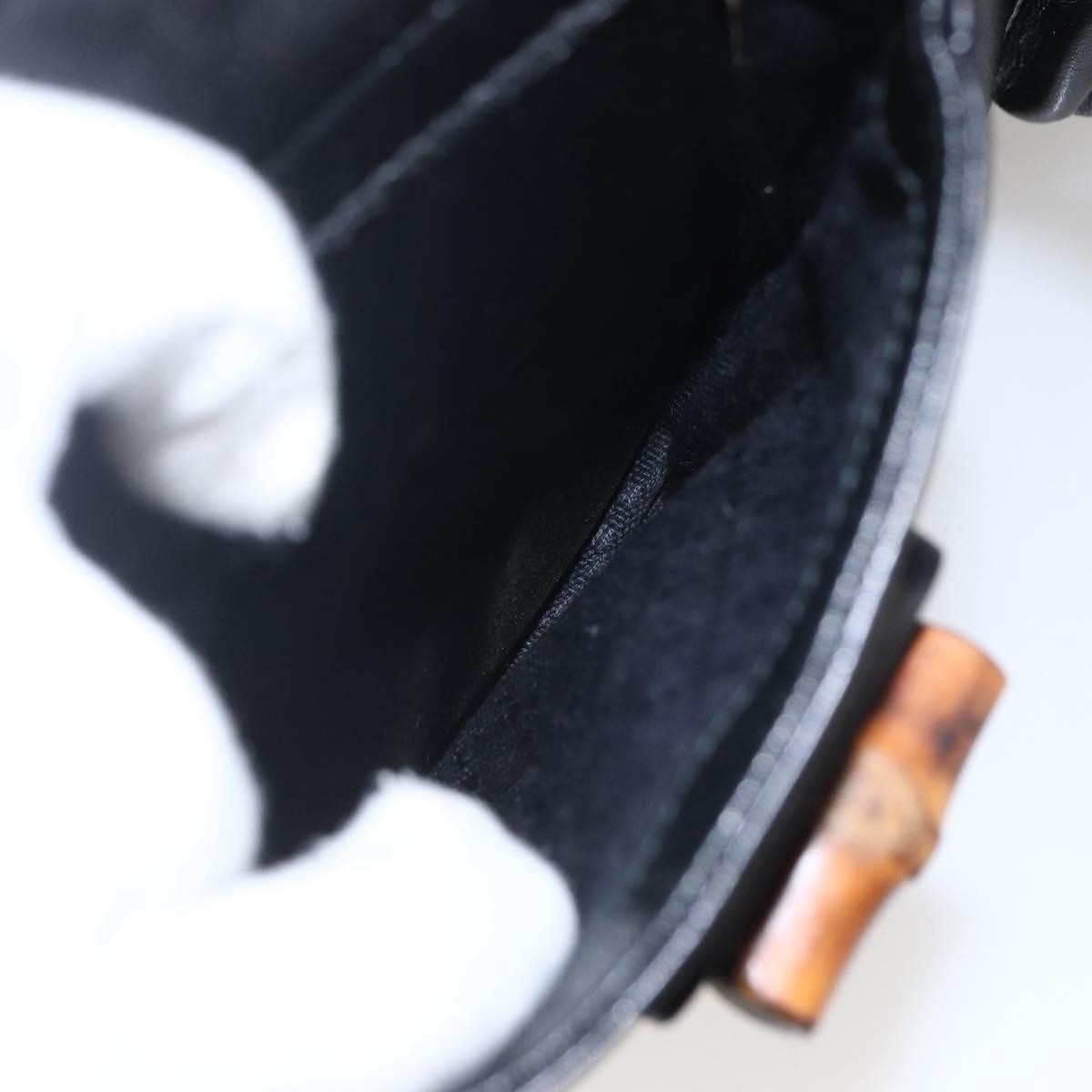 Gucci Vintage Bamboo Backpack Leather