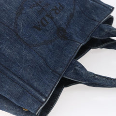 Prada Canapa Open Tote Denim