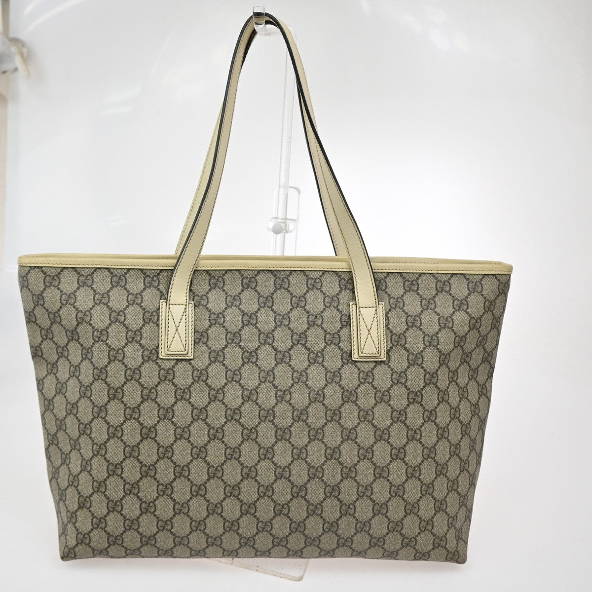 Gucci Plus Tote GG Coated Canvas with Leather