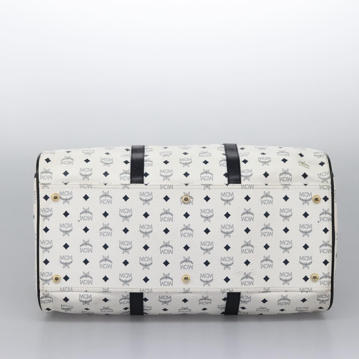 MCM Visetos Handbag Canvas and Leather