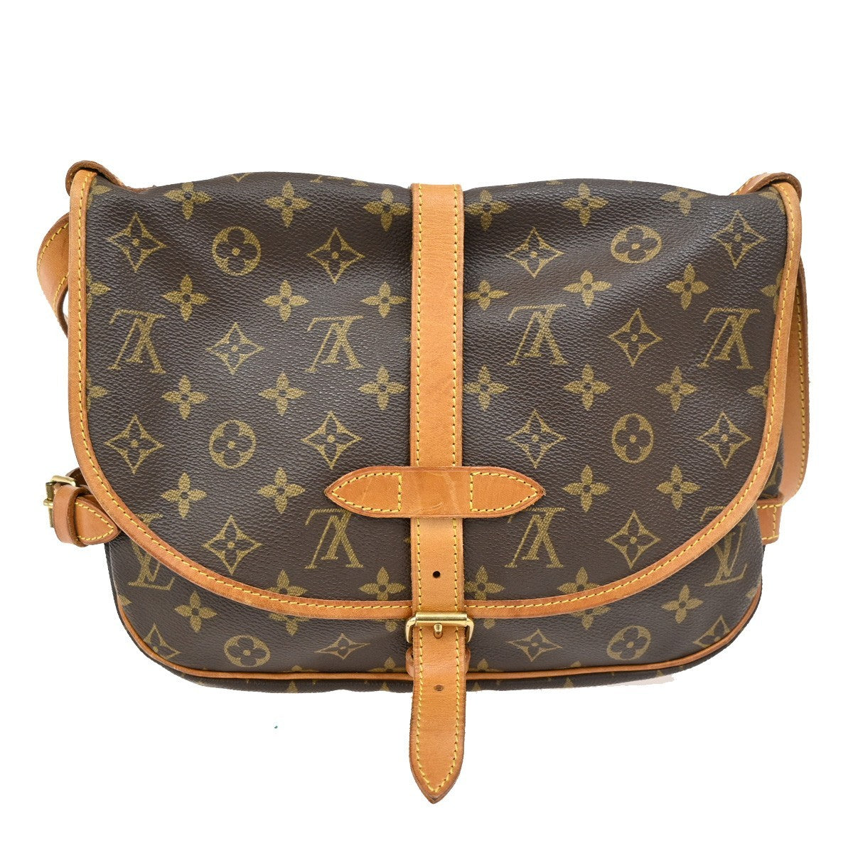 Louis Vuitton Saumur Handbag Monogram Canvas
