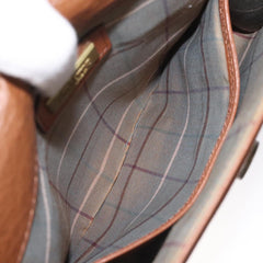 Burberry Vintage Flap Crossbody Bag Leather