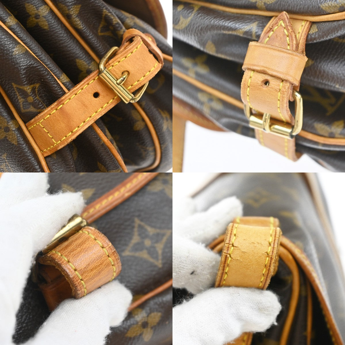 Louis Vuitton Saumur Handbag Monogram Canvas