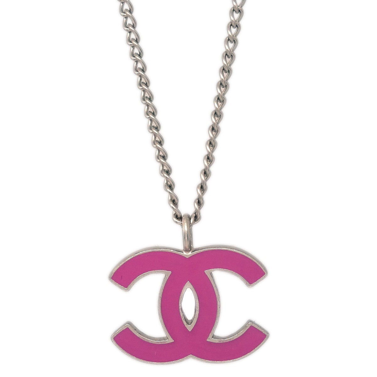 Chanel CC Pendant Necklace Metal