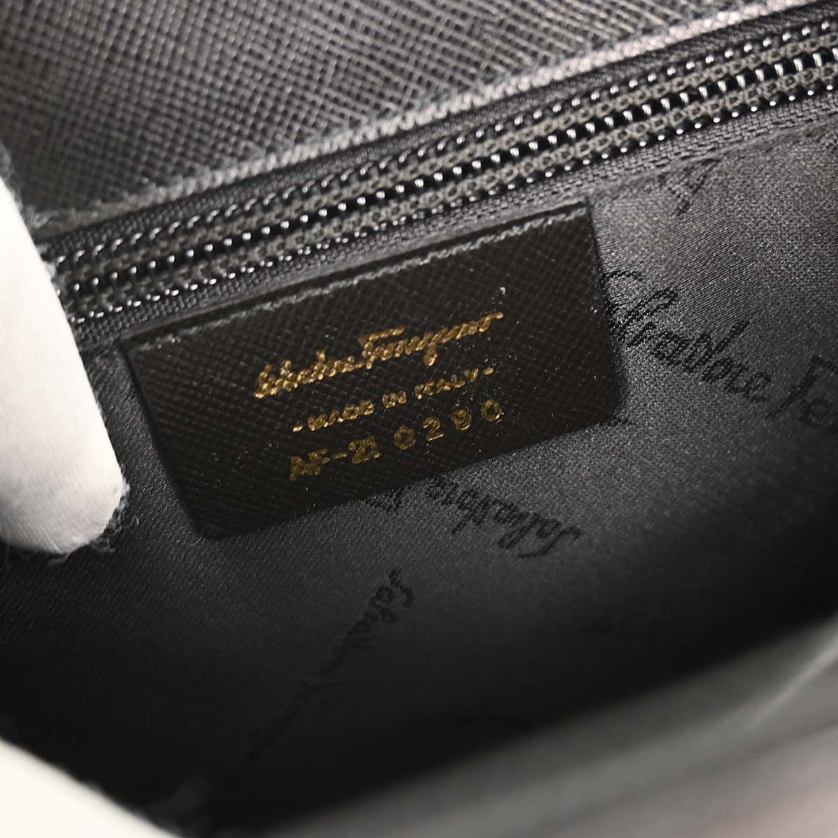 Salvatore Ferragamo Convertible Top Handle Bag Leather