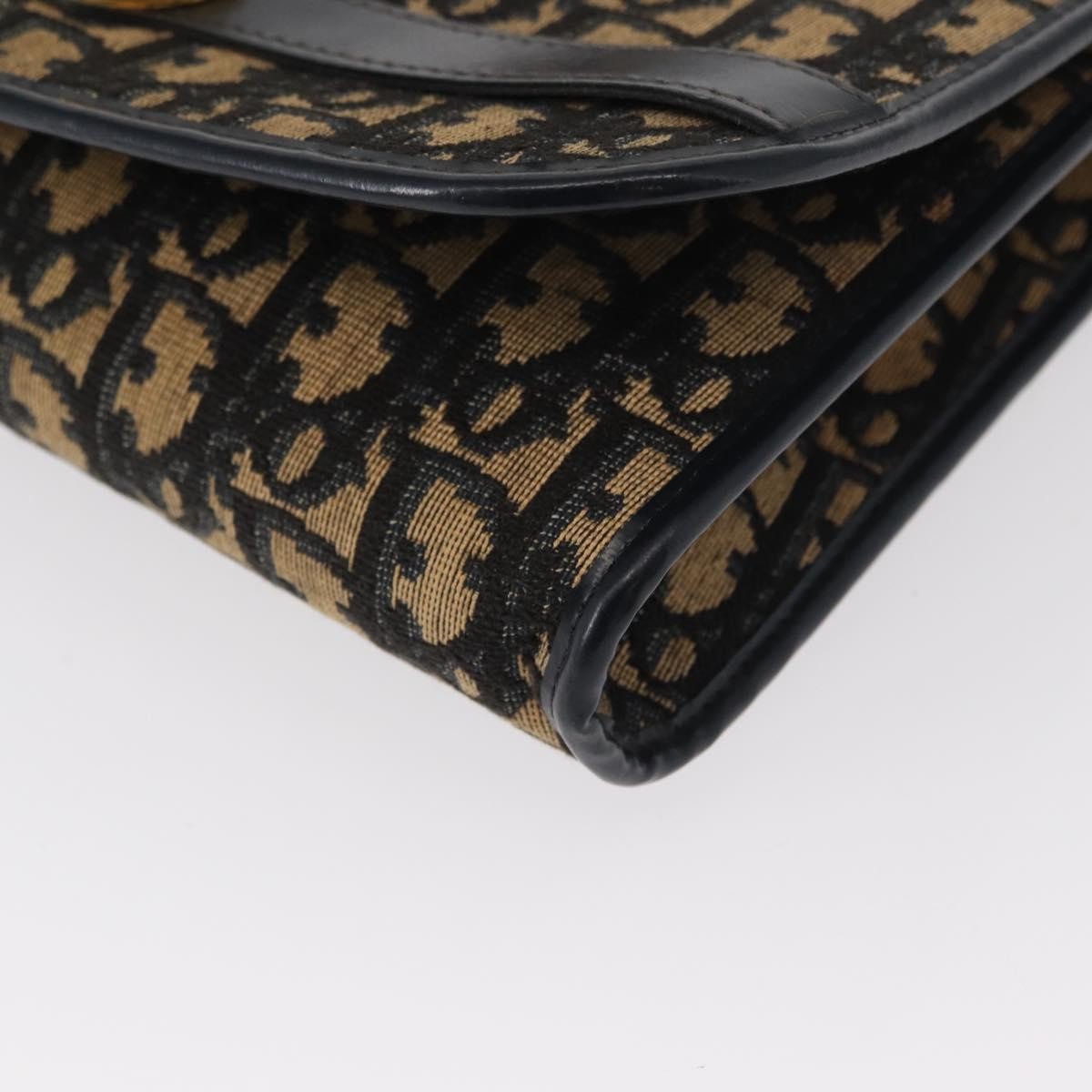 Christian Dior Vintage Trotter Shoulder Bag Canvas