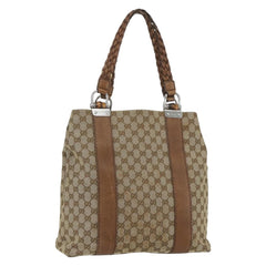 Gucci Bamboo Bar Tote GG Canvas