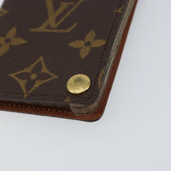Louis Vuitton Porte Cartes Pression Card Case Monogram Canvas