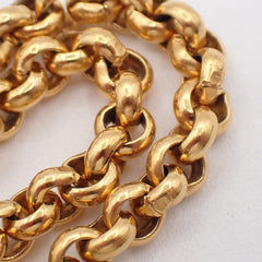 Chanel CC Heart Pendant Necklace Metal