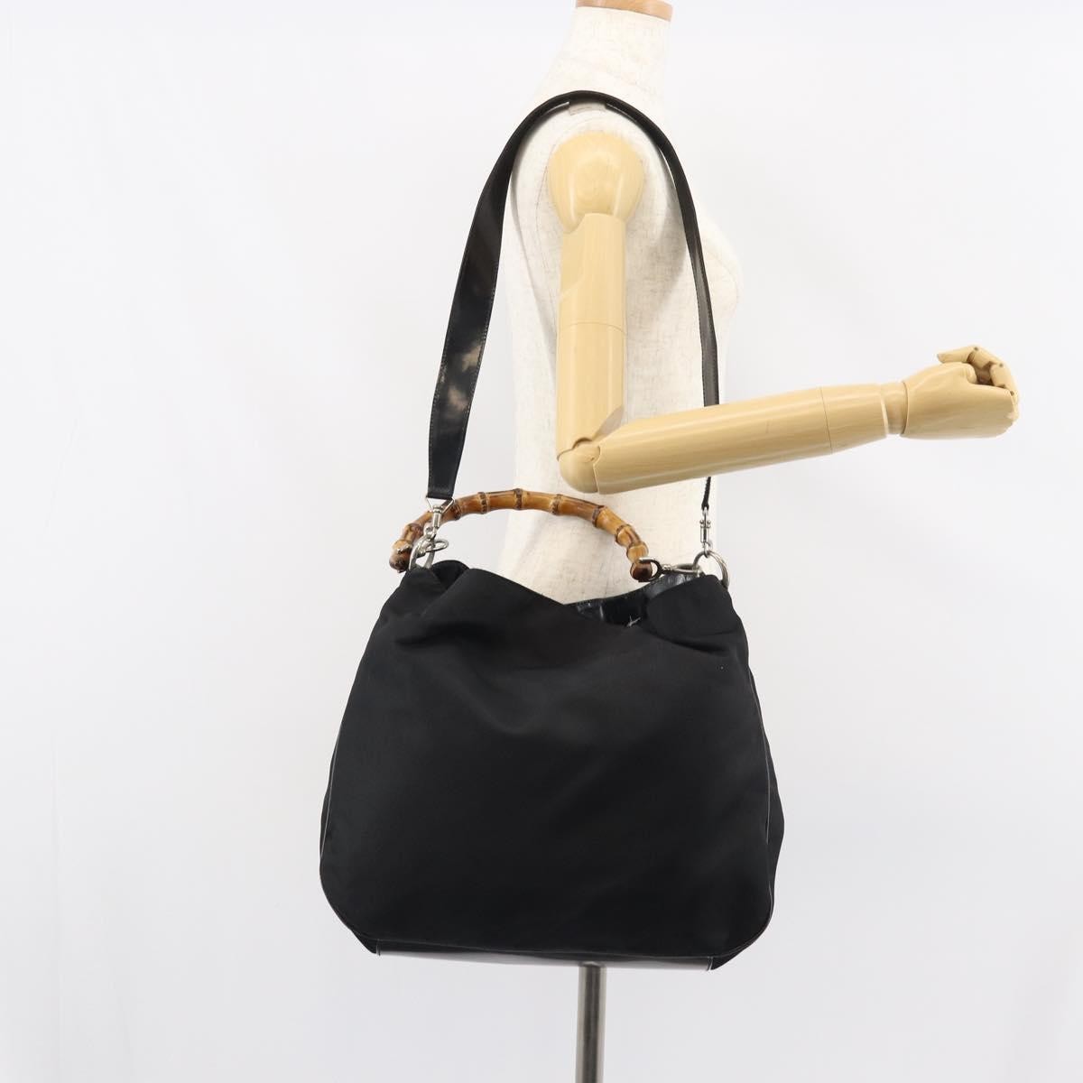 Gucci Vintage Bamboo Handle Bag Nylon